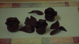 How to make chocolate roses