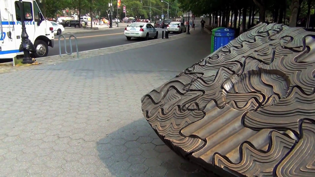 UFO CRASH IN NYC?! Nope! Best sculpture ever! YouTube