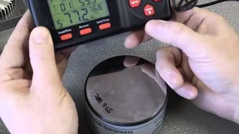 Calibrating the BPX301 hardness tester