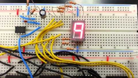 Birthday Counter, D-Flip-Flop counter, 555 Timer