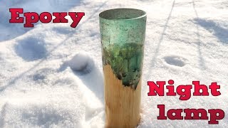 Лампа из эпоксидной смолы / epoxy night lamp