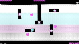 first level of digdug for pc (pc-speaker and cga graphics)
