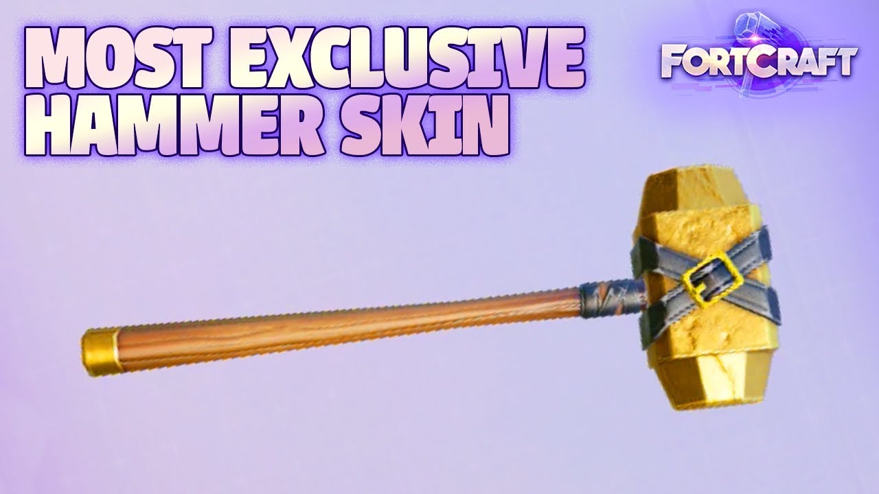 FORTNITE HOW TO GET THE EXCLUSIVE GOLDEN HAMMER SKIN! YouTube