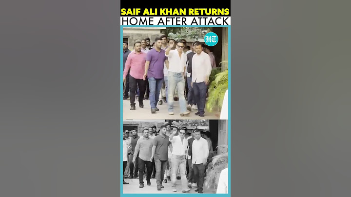 Actor Saif Ali Khan Returns Home After Recovery From Stabbing Attack