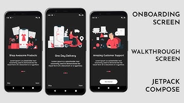 Walkthrough/Onboarding Screen | Jetpack Compose | Android Studio