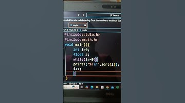 Square root of the number using while loop in C programming #cprogramming #coding