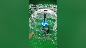 Test bơm mini tạo cảnh bơm tạo đài phun nước ao nuôi sân vườn trang trí có đèn Led 65W 220V