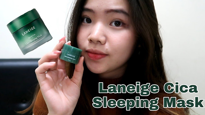 Laneige cica sleeping mask review indonesia