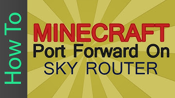 Tutorial// How to port forward a SKY router (Minecraft)