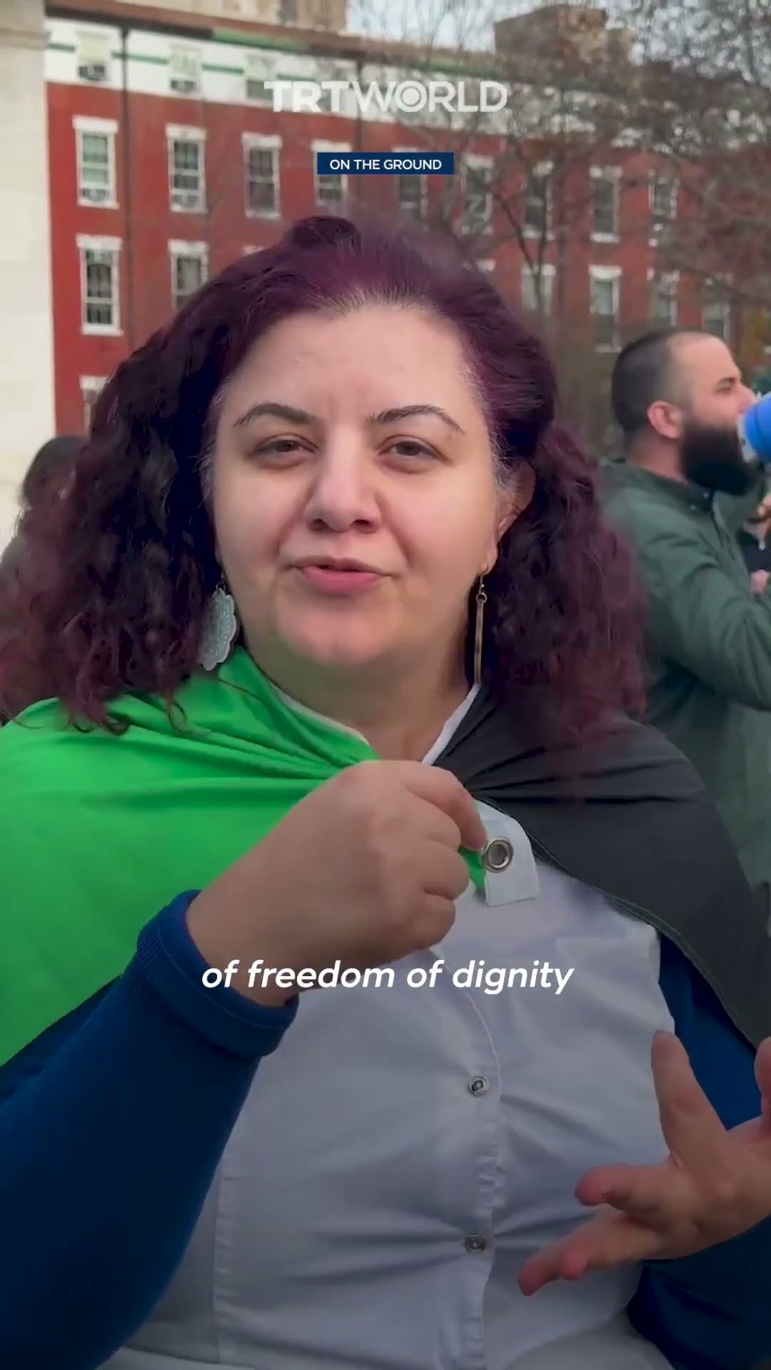 Syrians in New York celebrate the demise of the Assad regime