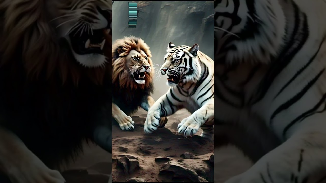 BattleZone AI: White Tiger vs Lion - The Ultimate Clash!