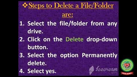 Moving, Deleting, Restoring a file or folder and Work Ethics|Class 4|Computer |Holy Heart Schools