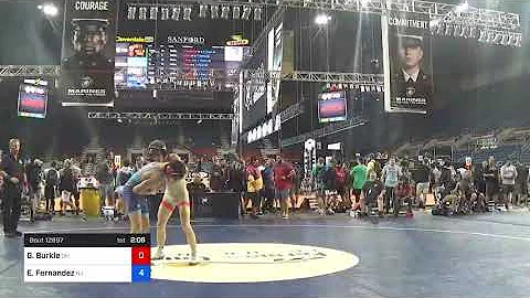 132 Lbs Round Of 32 - Griffin Burkle, Ohio Vs Etha...