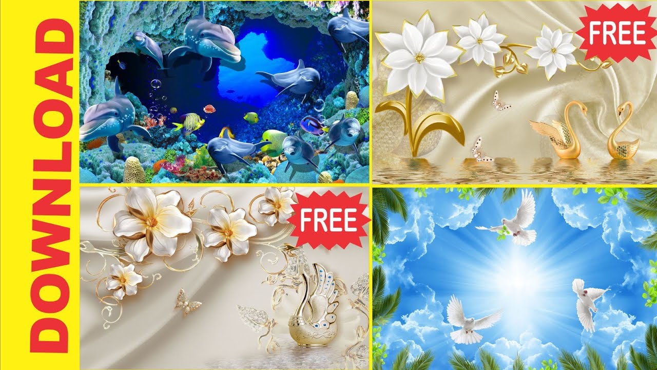 where to download 3d wallpaper murals high definition images for printing wall & ceiling decor