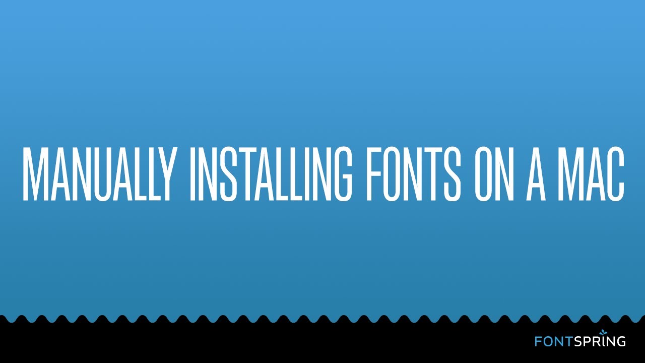 Font For Mac How To Install