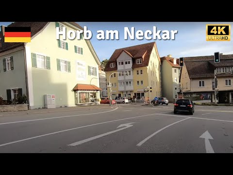 Horb am Neckar 🇩🇪 Driving Germany - Epfendorf, Fischingen [4K]