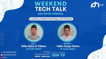 How Create a Name Card Application with Kodular | Weekend Tech Talk