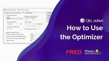 How to Use the Optimizer