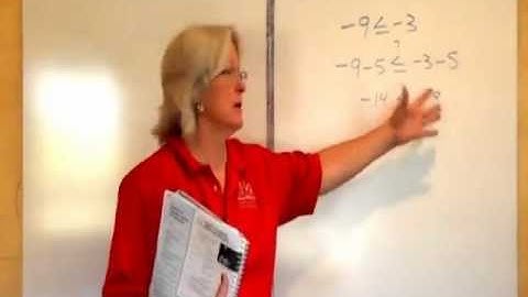 Algebra 1 Section 5 2 Addition and Subtraction Property of Inequality