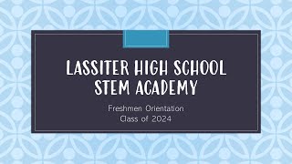 STEM Orientation & Welcome