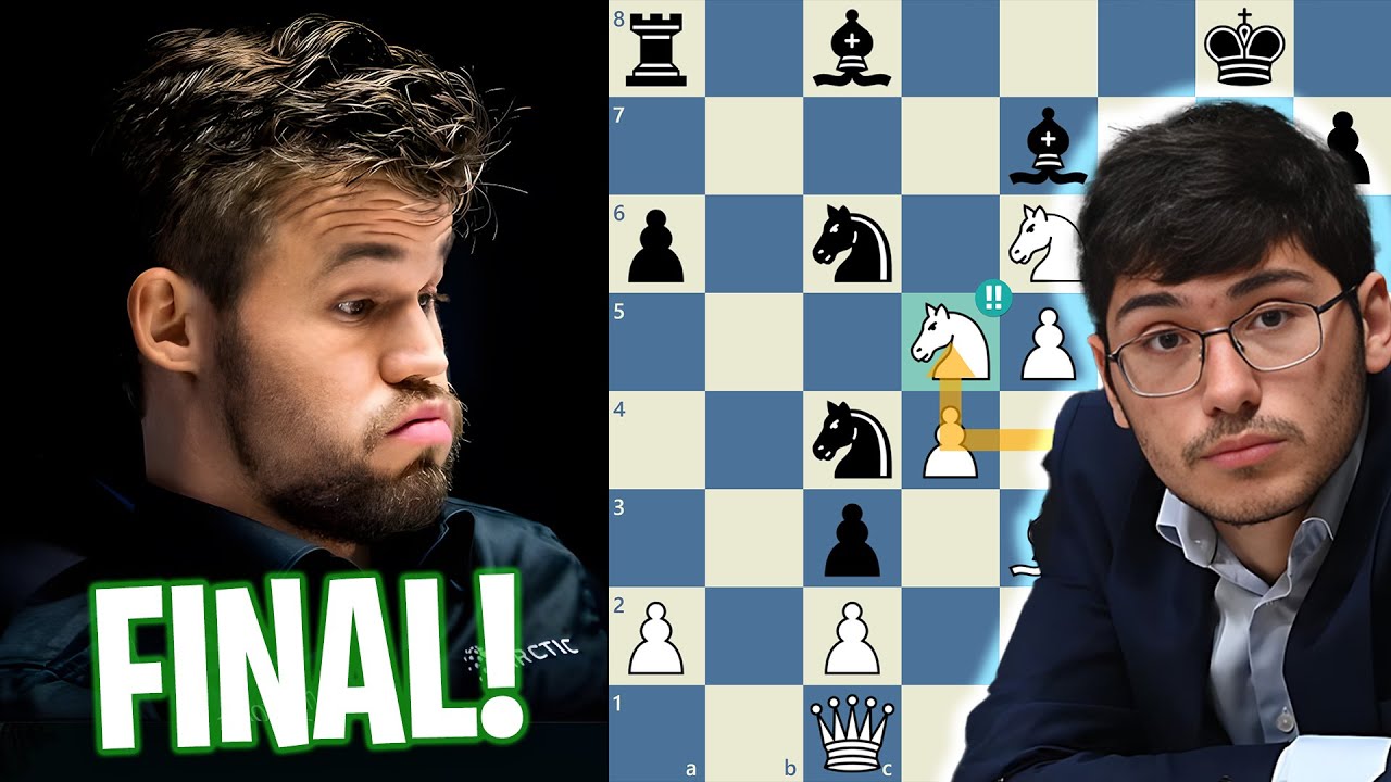 2# Magnus Carlsen VS Alireza Firouzja, vídeo no canal do Raffael Chess