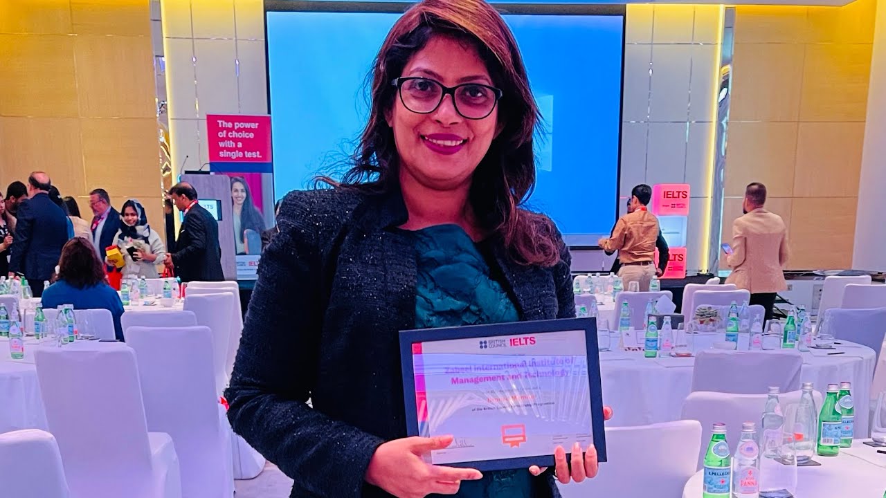 Zabeel institute receiving Award from British Council , UAE May 2023