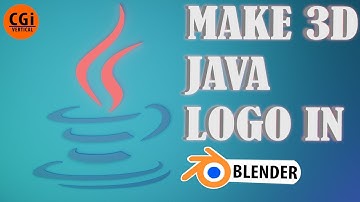 Hot coffee Java 3D model logo in blender 2.83 | Vertical CGi