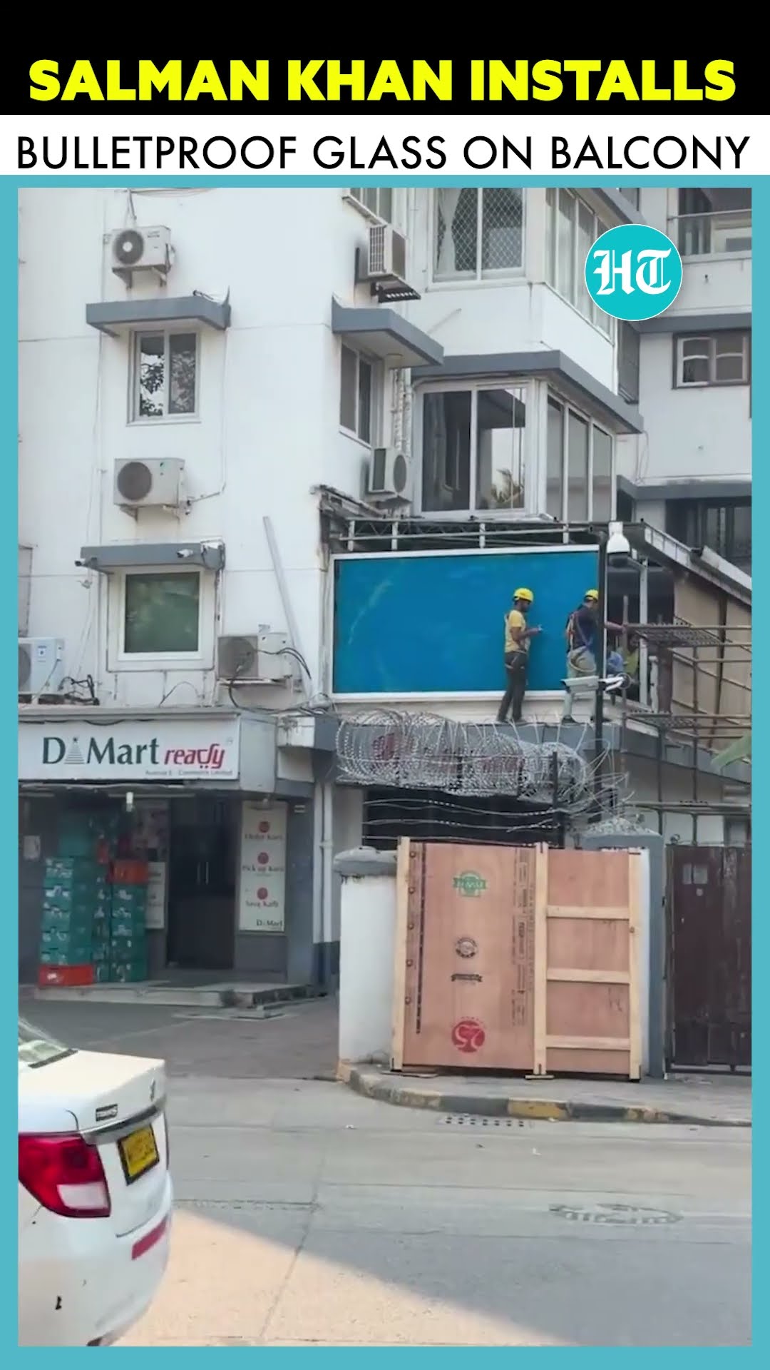 Bollywood Actor Salman Khan Takes Safety Measures, Installs Bulletproof Glass On Balcony #ytshorts