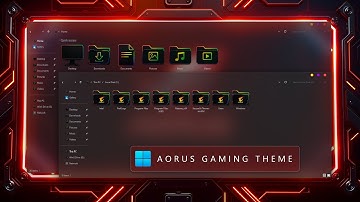 AORUS Gaming Theme for Windows 11 | Ultimate RGB UI Setup 2025