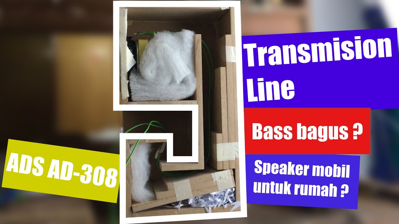Speaker ADS AD-308 3 Inch Mid Woofer dengan Transmission Line Speaker Enclosure [PART 1] 