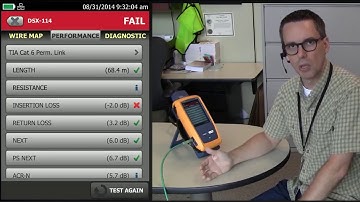 DSX 5000 CableAnalyzer Lubricant causes Insertion Loss to fail: By Fluke Networks