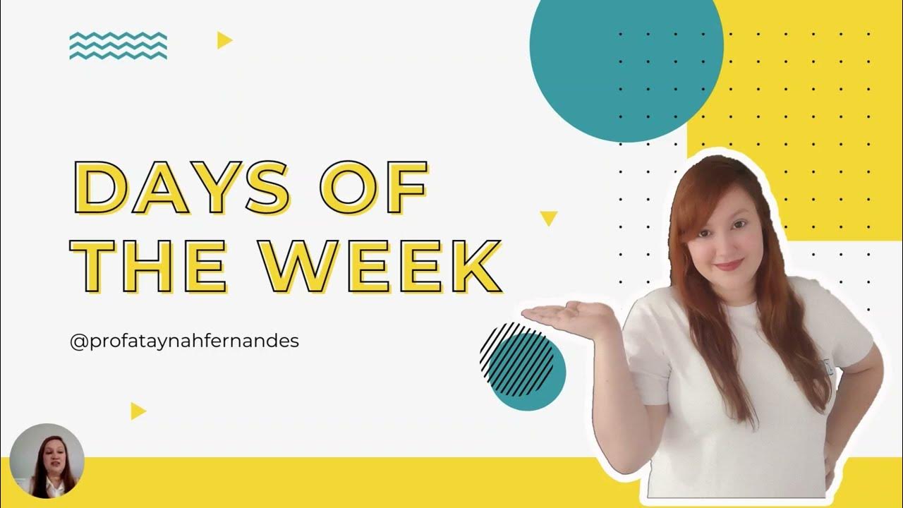 ✓ Dias da Semana em Inglês  Como Pronunciar Cada Um Corretamente 📽️ 