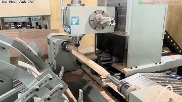 MÁY PHAY TIỆN CNC 5 TRỤC 4 DAO OPTION TRỤC CHÀ NHÁM WOODMASTER WM-1200A5L