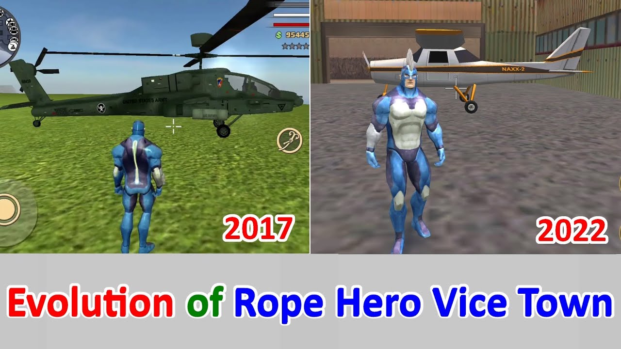 Evolution of Rope Hero Vice Town (Rope Hero Old Memories)