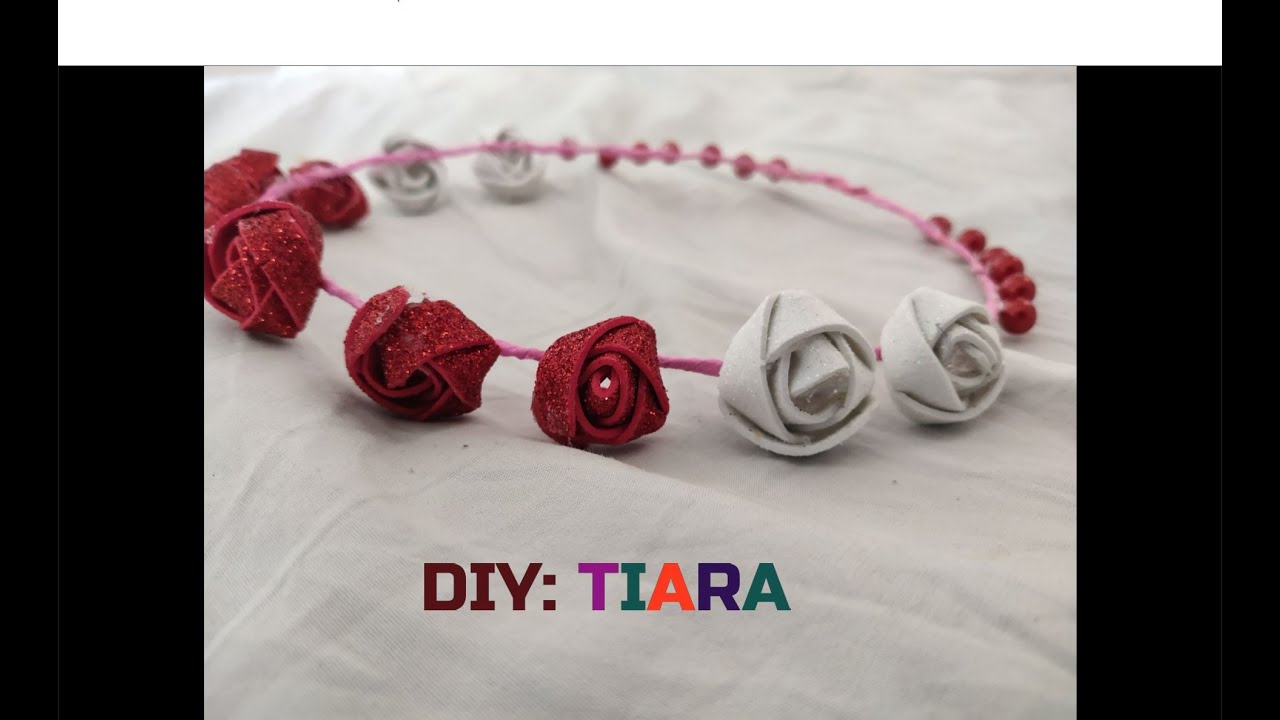 DIY How to make Tiara at home Tiara Crown Handmadetiara YouTube
