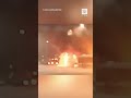 В Питере сгорел очередной автобус МАЗ #shorts