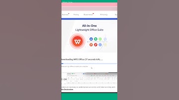 Phần mềm WPS Office - Dùng thay cho Winword, Excel, Powerpoint, Pdf ... Và hoàn toàn miễn phí #short