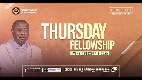 THURSDAY FELLOWSHIP (11/12/2025)