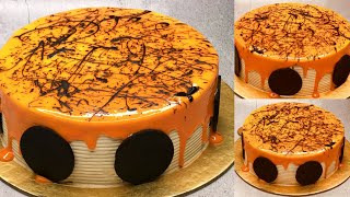 Orange Cake Recipe | Awesome Orange Cake Decoration | How to make Orange Cake | Corner Cooks