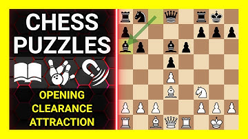 Chess Puzzles to Practice. Themes: Opening, Clearance, Attraction. Learn Chess