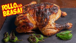 POLLO ASADO a la BRASA marinado con MIEL!!!