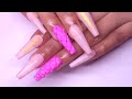 Easy Quilt Nail Using Sculpture Gel! | Press-On Nails