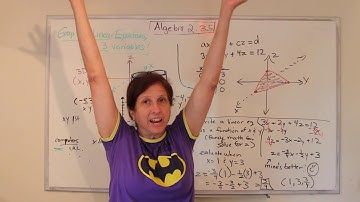 Algebra II: Graphing Linear Equations in 3 Variables (3.5)