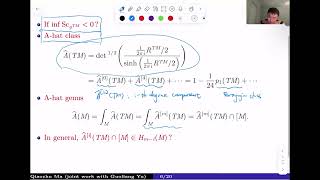 Qiaochu Ma - Small Scale Index Theory, Scalar Curvature, and Gromov’s Simplicial Norm