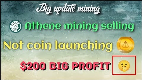 Free mining app || New crypto free || Athene mining selling || Not coin launching update || Memefi |