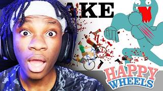 PLAYING HAPPY WHEELS FOR THE FIRST TIME 10 YEARS LATER.. (Childhood Game)