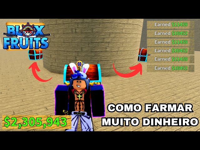 COMO FARMAR MUITO DINHEIRO AFK NO BLOX FRUITS *2023* - ROBLOX