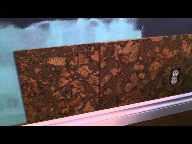 Cork Wall Tile Installation How-To 