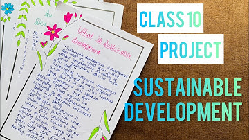 Sustainable Development Project | Class 10 | Social Science