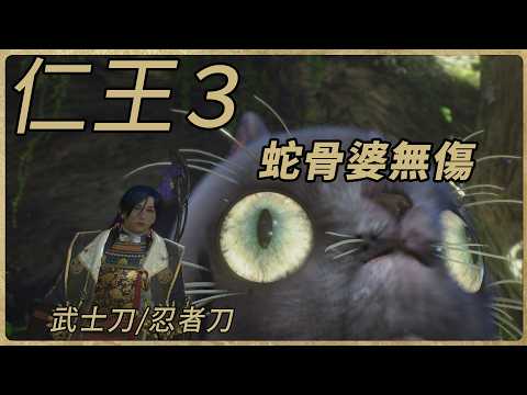 【遊戲精華】蛇骨婆｜武士刀與忍者刀｜無傷 | 🌙鯨諾whalefall🐋 | #whalefall #鯨諾 #仁王3